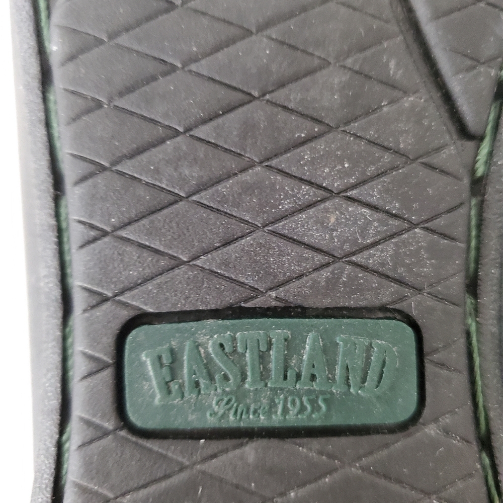 EASTLAND 9M Black Leather Annette Loafer Flat Slip On Comfort Sole Office Preppy - Picture 10 of 11